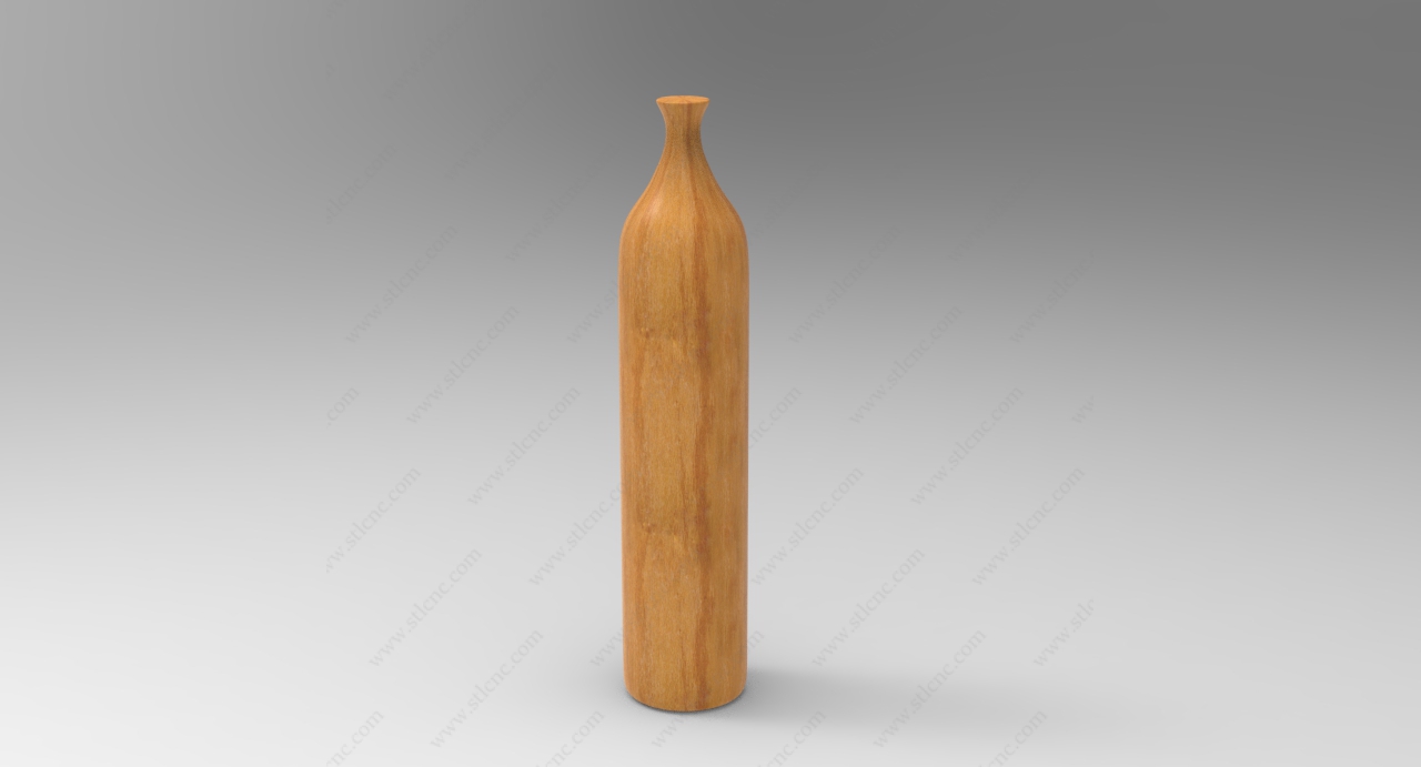 مدل سه بعدی گلدان چوبی