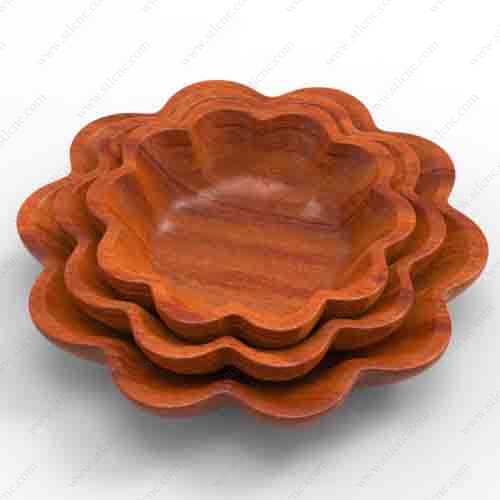 طرح سی ان سی ظروف چوبی