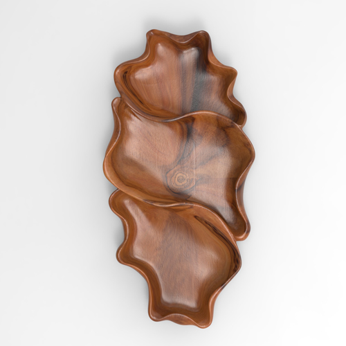 دانلود مدل سه بعدی ظروف چوبی دفورمه