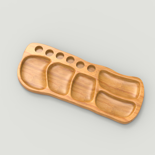 download stl file of Rustic tasting tray