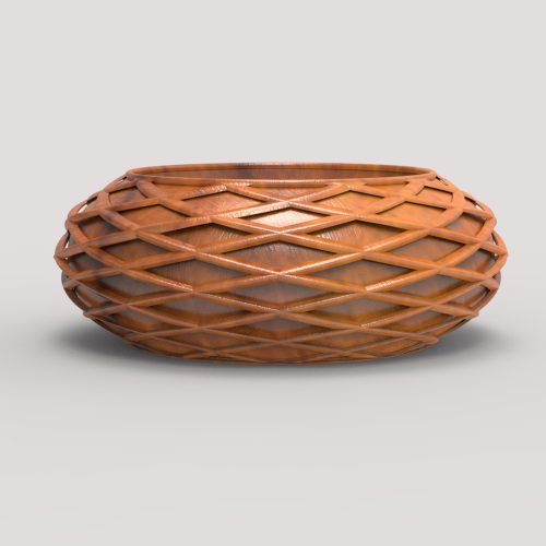 طرح سی ان سی کاسه بافت دار
