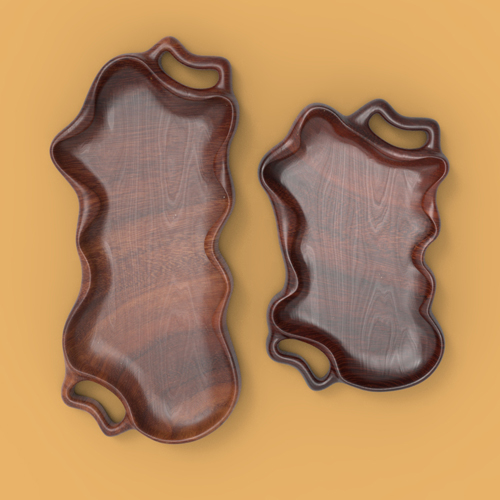 Deformed tray stl file for cnc